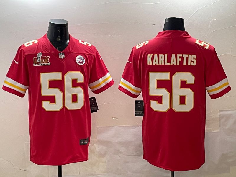 Men Kansas City Chiefs #56 Karlaftis Red Second generations Nike 2025 Vapor Limited NFL Jersey style 3->kansas city chiefs->NFL Jersey